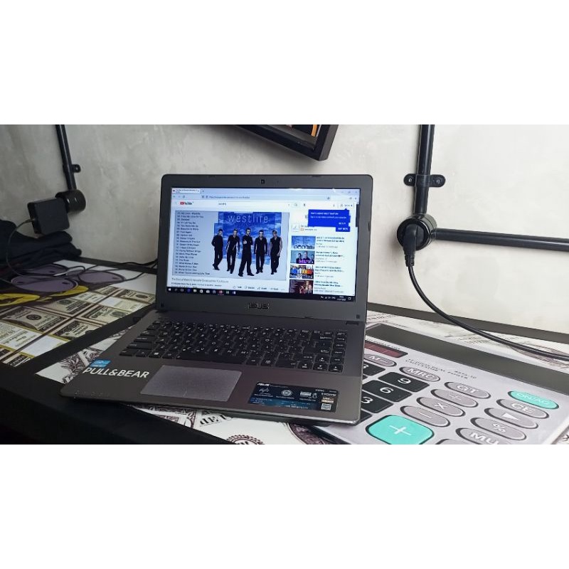 Laptop ASUS X450C Core i3 bekas murah