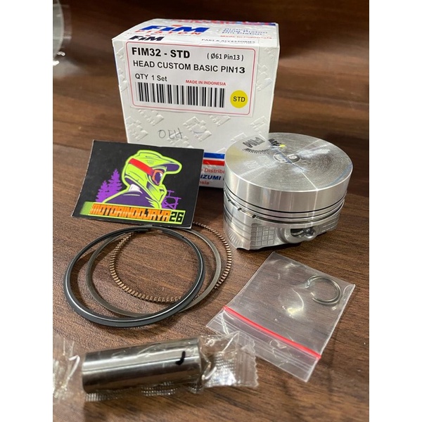 piston seher kit Fim mentahan custom dome 61 62 63mm pin 13 14 15-5