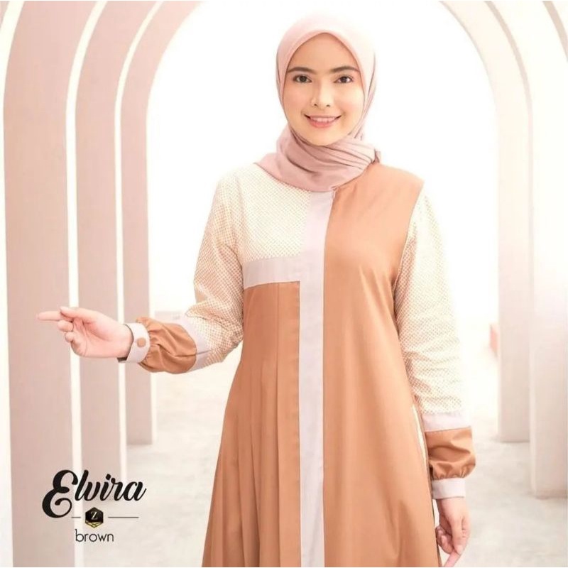 Elvira Dress - Brown | Zalifa