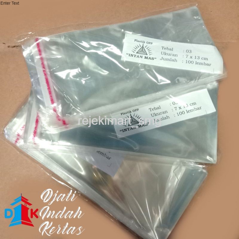 

DISKON MURAH!!! Plastik OPP 7 x 13 cm Seal - Lem 1000 lembar