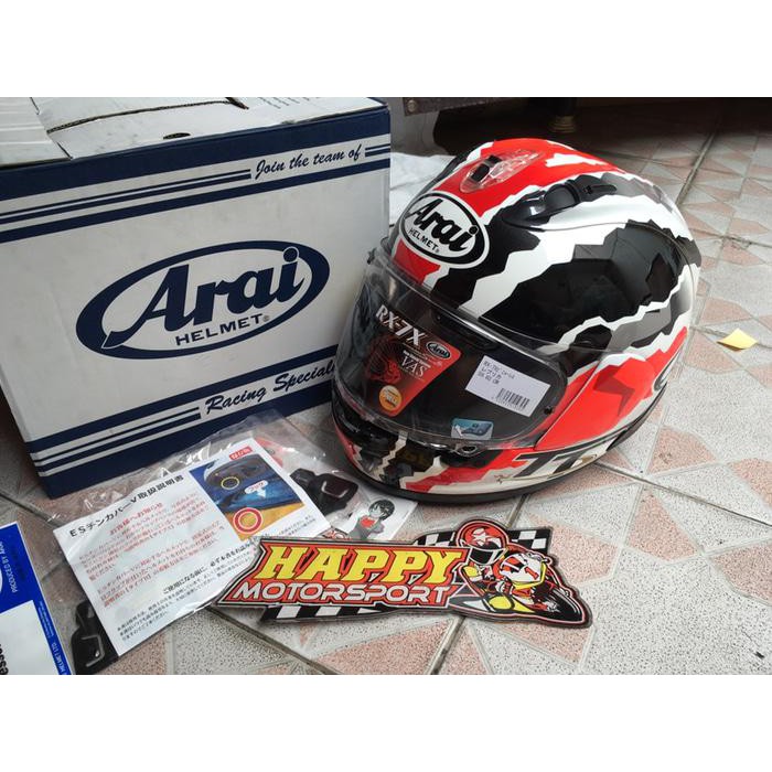 HELM FULLFACE ARAI RX7X DOOHAN TT ORIGINAL JAPAN SIZE L 59-60CM 99,99%