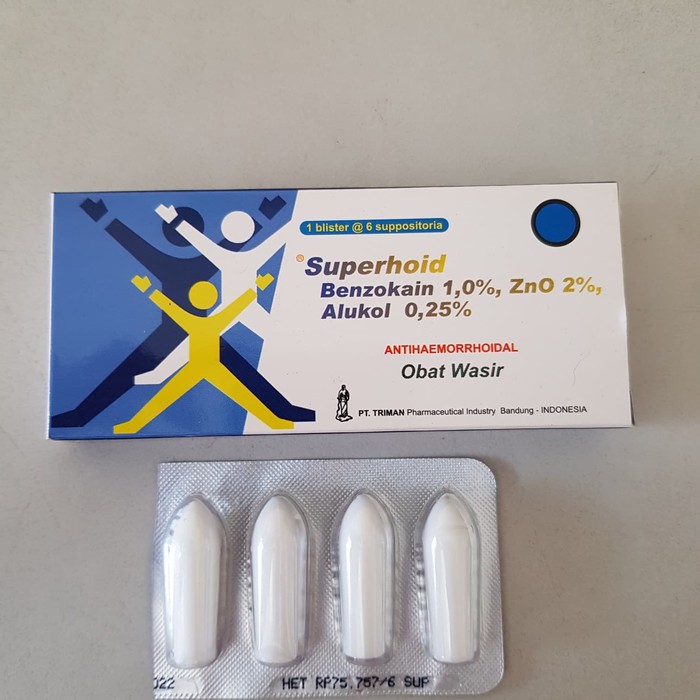 Superhoid Suppositoria Harga Per box / Obat Wasir / Anti Hemoroid