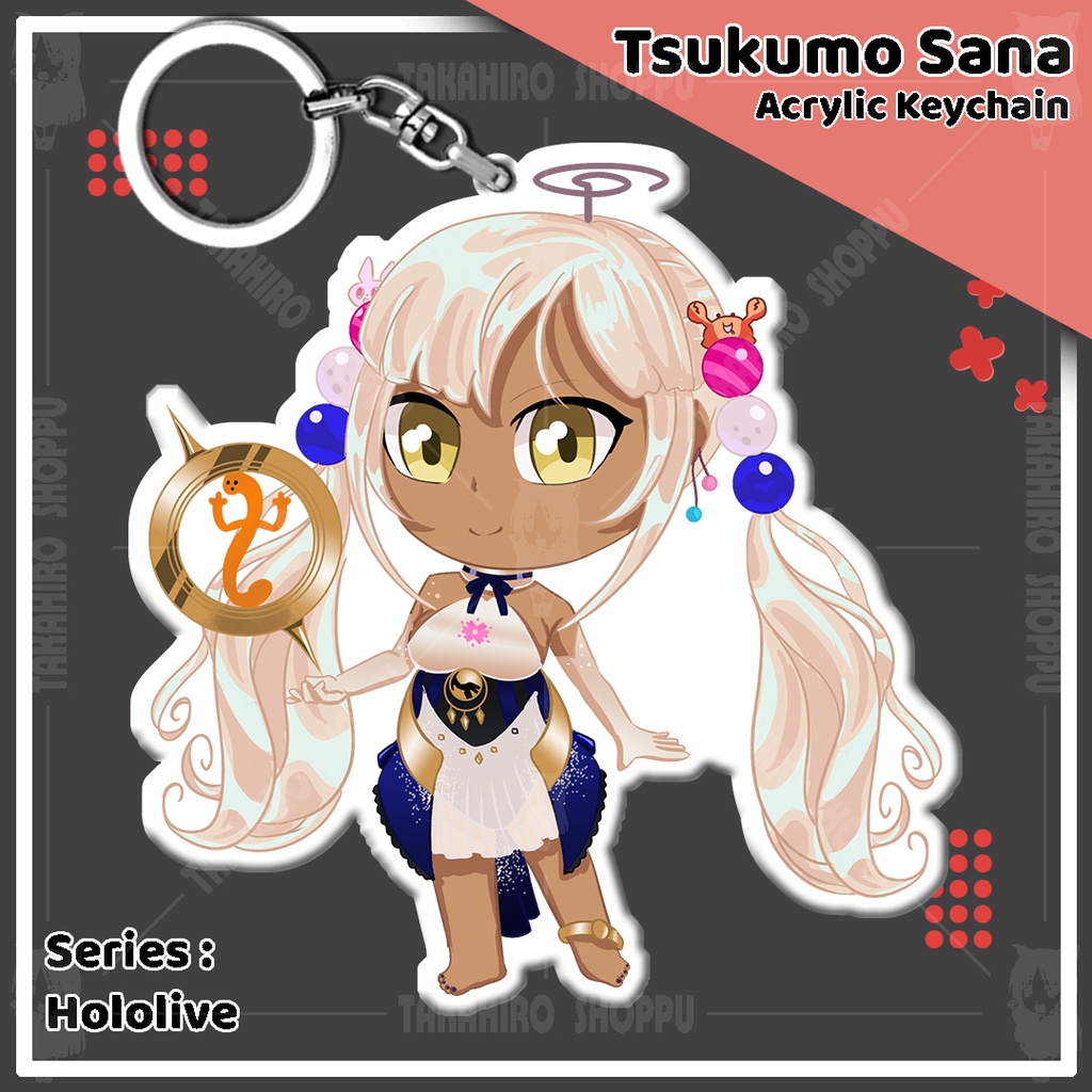 Keychain Acrylic / Gantungan Kunci Akrilik TSUKUMO SANA HOLOLIVE.NP