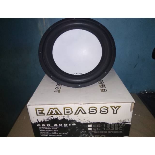 Subwofer embassy 12inc double coil audio mobil
