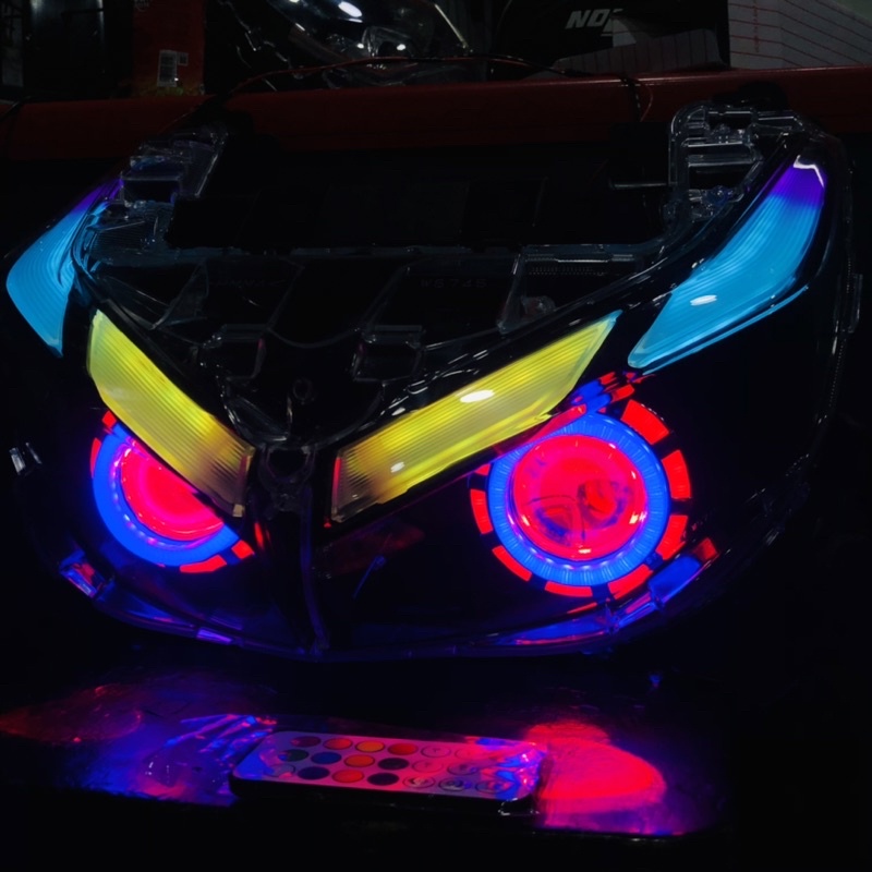 LAMPU ALIS RUNNING AEROX NEW SEPAKET REFLEKTOR/HEADLAMP AEROX NEW ORIGINAL (BUKAN BILED)