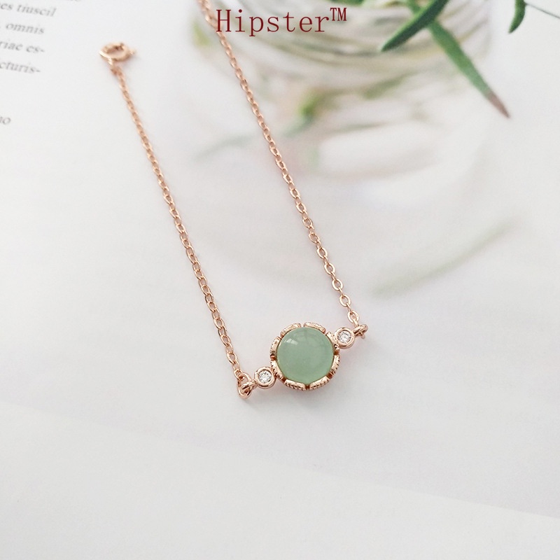 New Hot Fashion Exquisite Green Ross Quartz round Bracelet