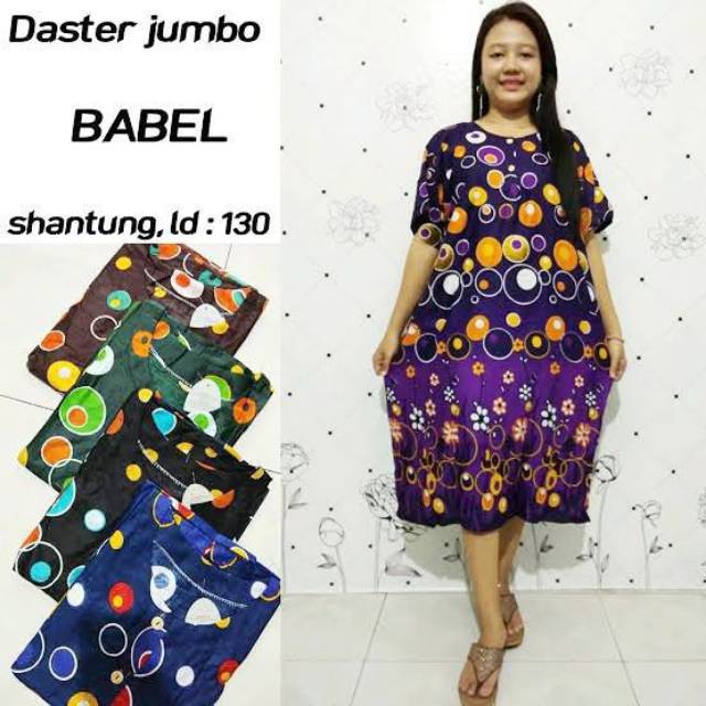 Grosir Daster Pekalongan size jumbo motif parang fashion wanita babel..