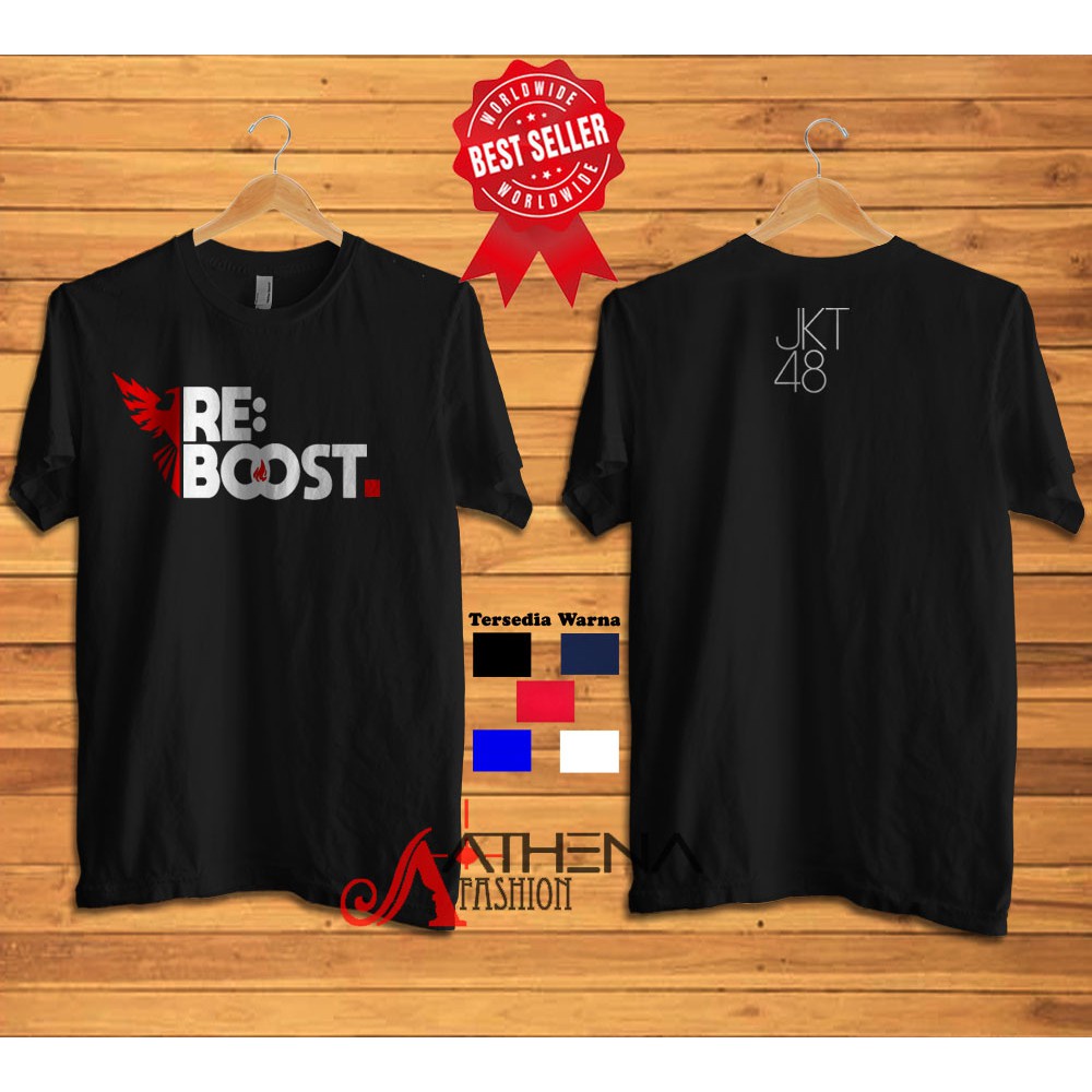 TSHIRT KAOS BAJU DISTRO IDOL GROUP INDONESIA JKT48 REBOOST MURAH BERKUALITAS PREMIUM DISTRO