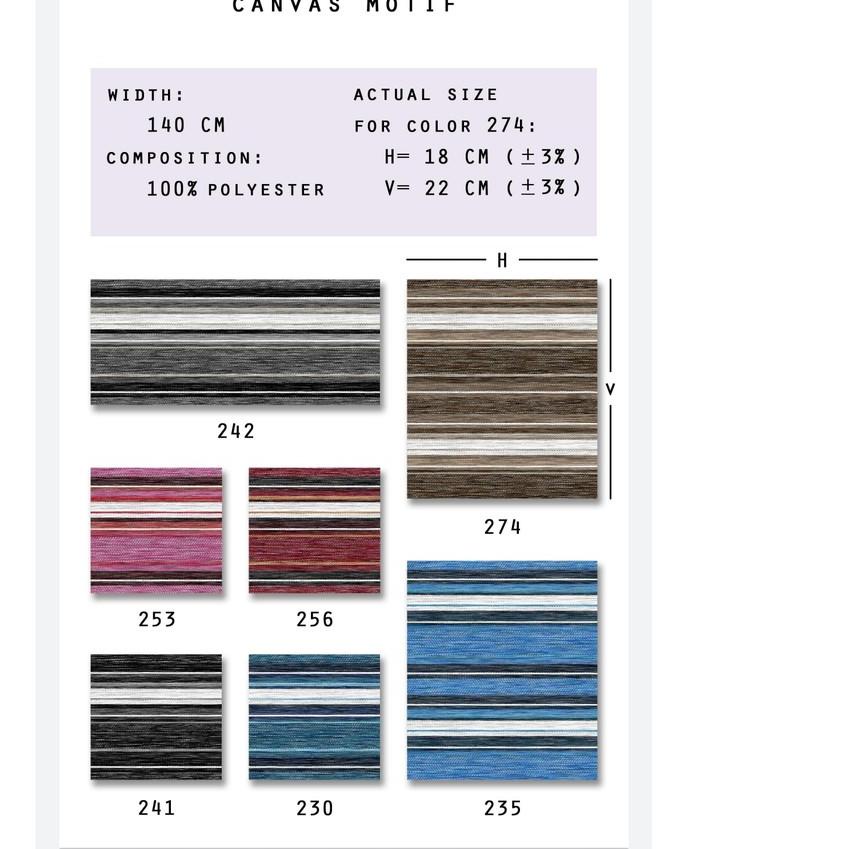 ➤ KAIN CORAK - LANDRY - MOTIF SALUR - INTERIOR SOFA MEBEL FURNITURE ✰