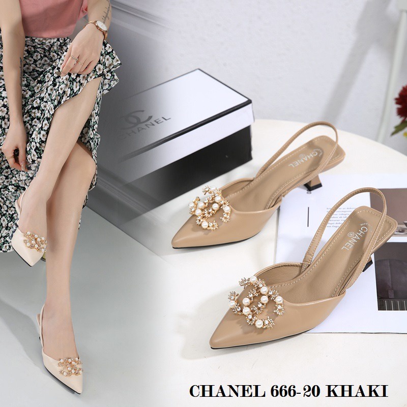 SEPATU WANITA HEELS SLINGBACK SHOES 666-20