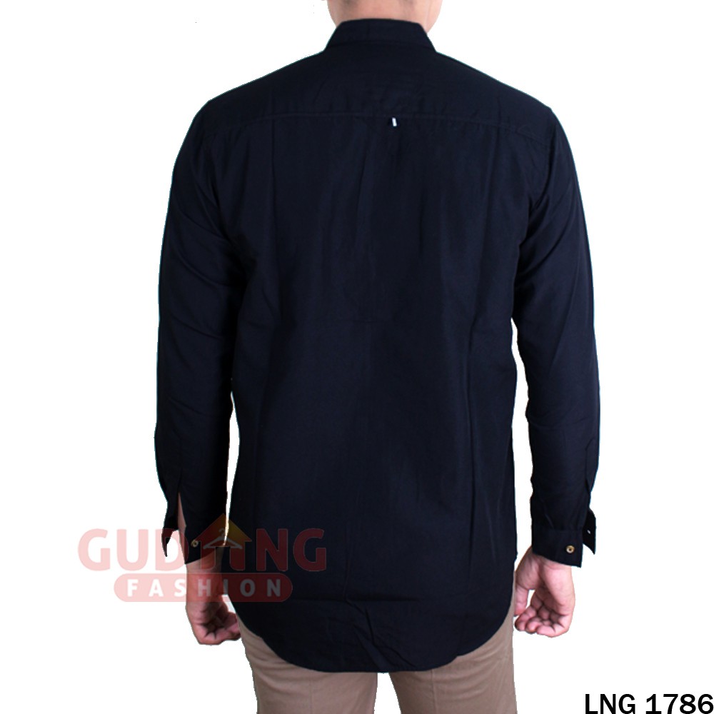 Kemeja Casual Pria Oxford Lengan Panjang - LNG 1786