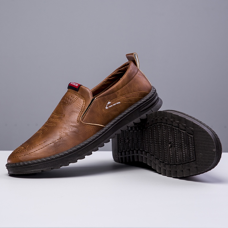Toread Sepatu Pantofel Hitam Coklat PU Leather Sepatu Formal Kerja MC416