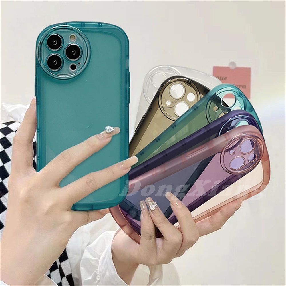 Case Bentuk Oval Warna Macaron Untuk Samsung J7 Pro J4 Plus M11 M12 A13 A23 A03 A03S A02S A10 A10S A12 A20 A30 A50 A50S A20S Dx