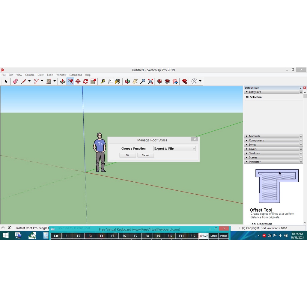 Instant Roof Plugins untuk Sketchup 2019