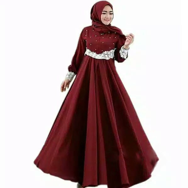 Pajera Maxi | Dress Gamis Mutiara | Baju Muslim Modern