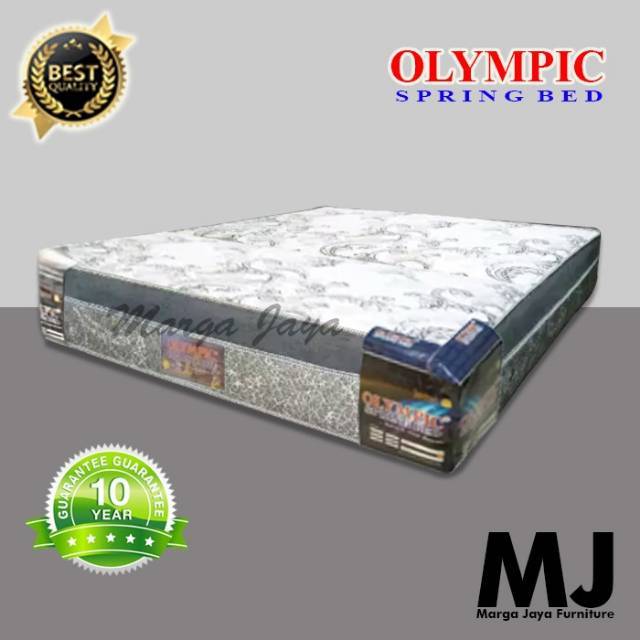 Kasur Spring Bed Olympic 160 Cm Tebal 33 Cm Kain 3 D Shopee Indonesia