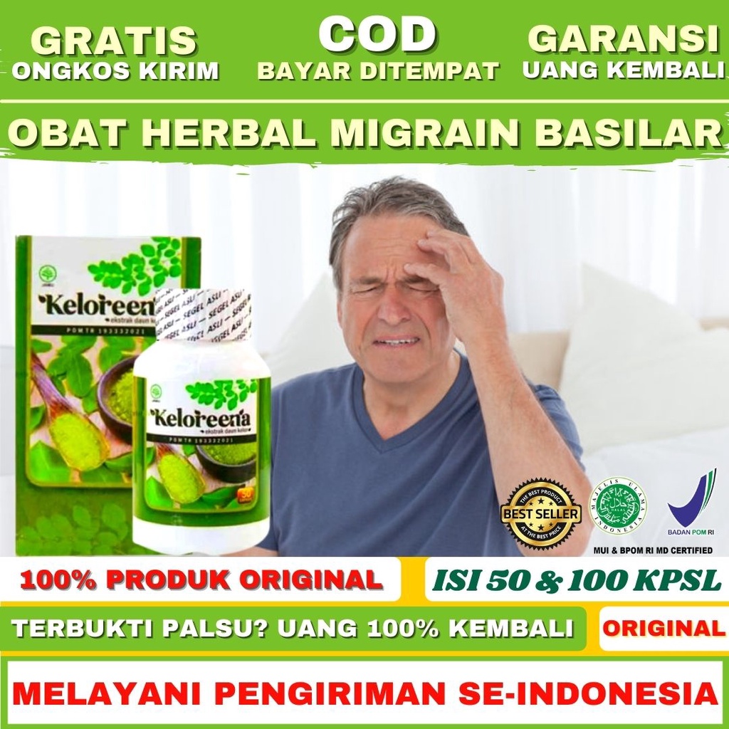 Obat Migrain Basilar-Migrain Menahun-Sakit Kepala-Vertigo-Sakit Kepala Bagian Belakang-Keloreena-Eks