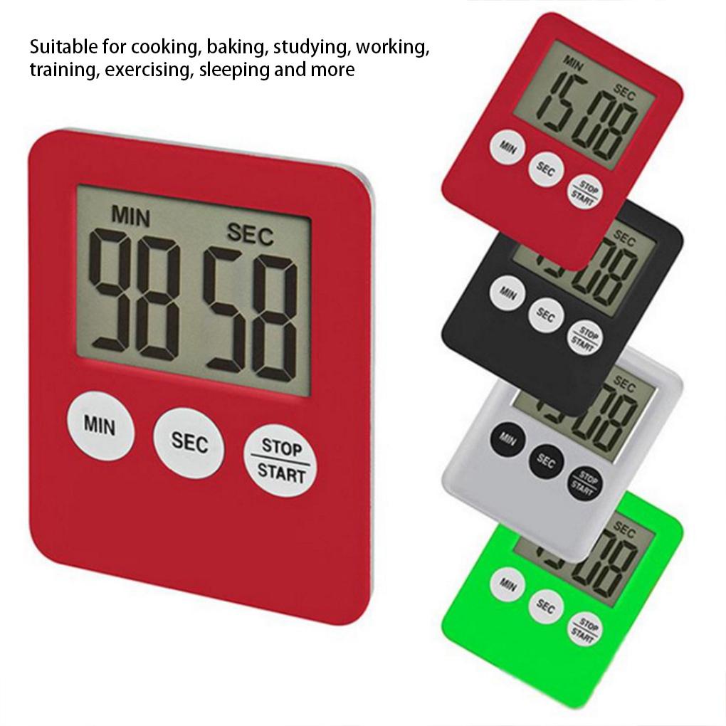 Timer Dapur Masak LCD Digital Elektronik Hitung Mundur Kerja Timing Alarm Pasang Mandi Kebugaran Piknik Rumah Tangga