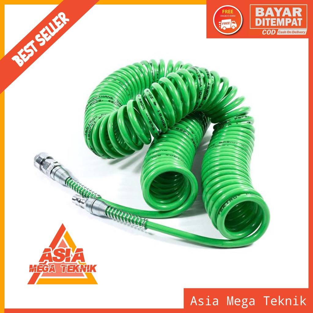 TERMURAH Tekiro Recoil Hose 9 Meter - Selang kompresor spiral 9 Meter YUKIDO