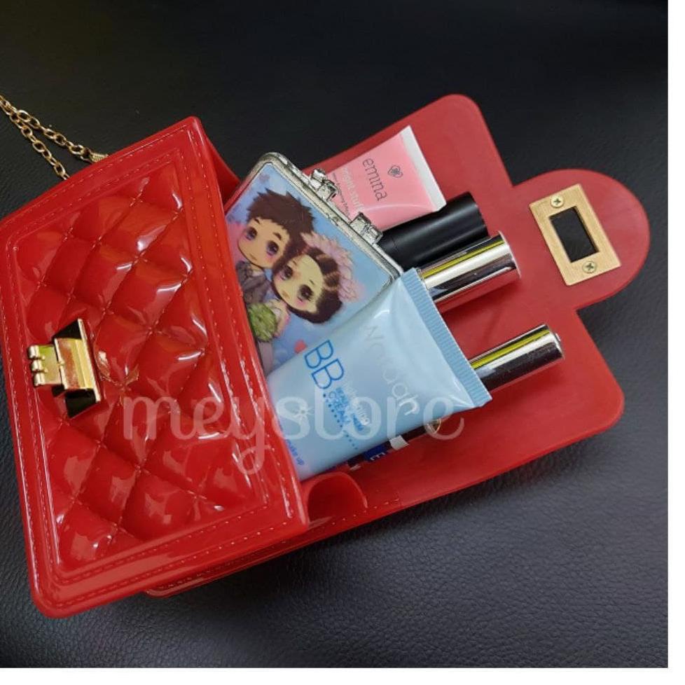 TAS JELLY  SQUARE MINI - TAS SELEMPANG WANITA 9H2