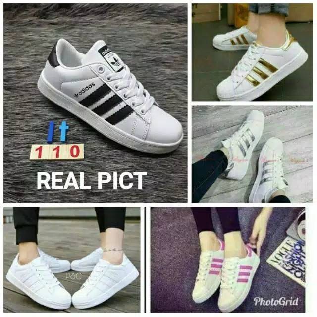 Sepatu adidas list  3 garis