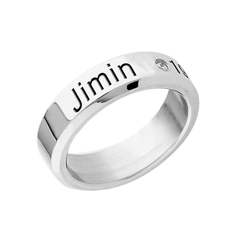 [Bayar Di Tempat]Cincin KPOP Bangtan Boys BTS SUGA BTS Bahan Stainless Steel