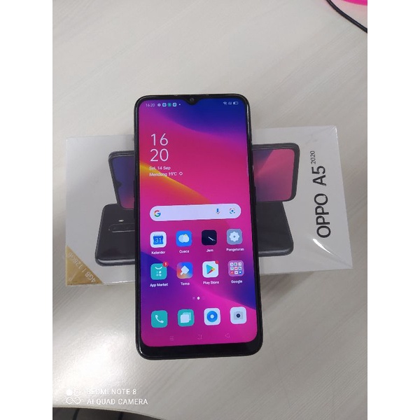 Oppo A5 2020 Ram 4/128Gb Fullset Murah Bergaransi