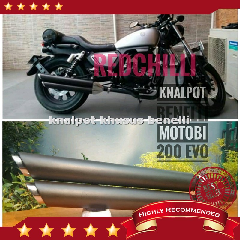 Termurah Knalpot benelli Motobi 200 Evo - Knalpot Benelli Motobi 200Evo