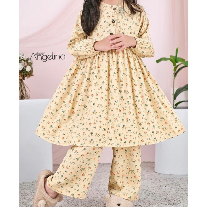 Ready Little Zahra Petite Fleur Mimosa Size 10-12tahun By Atelier Angelina
