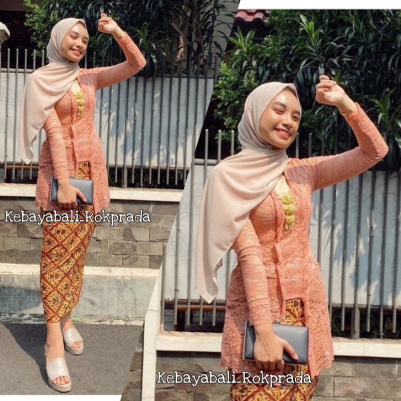 SATU SET KEBAYA HIJAB KEBAYA LONG LACE KEBAYAMURAH KEBAYA BALI