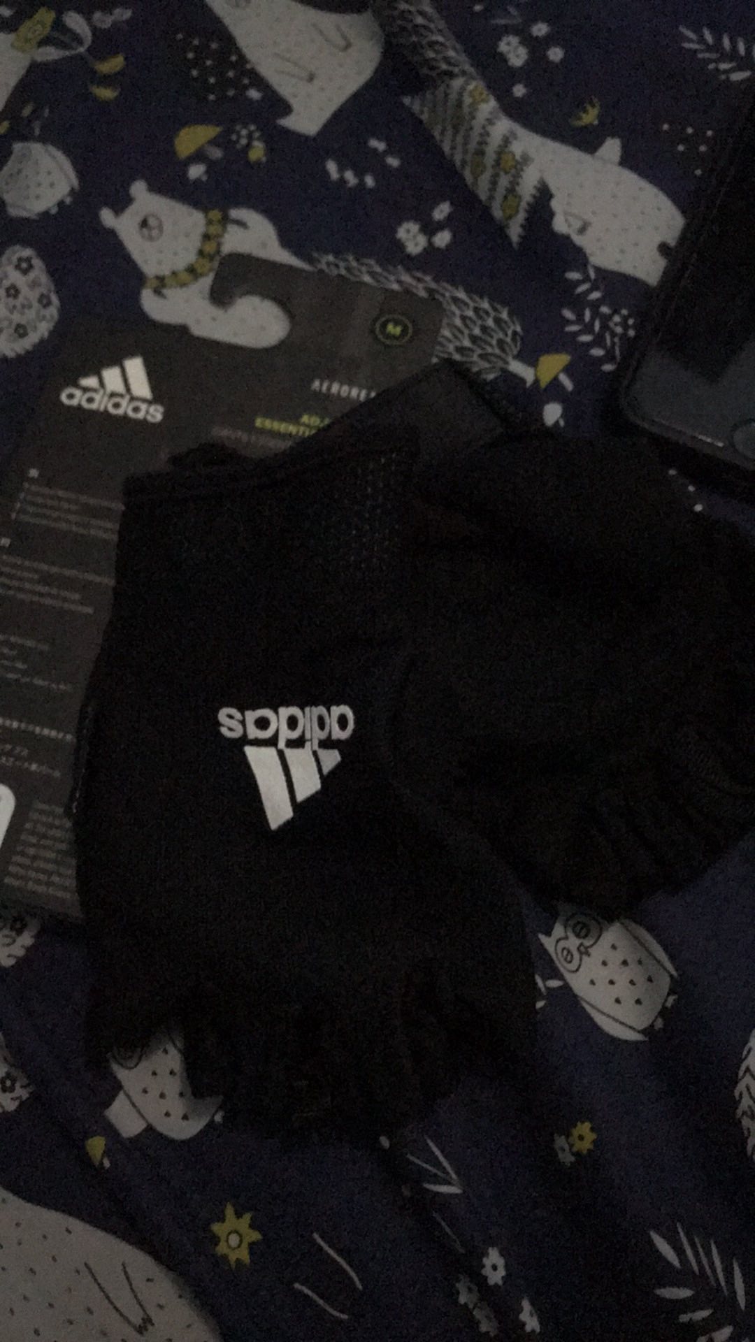 Adidas Essential Gloves White Sarung Tangan Fitness Adgb