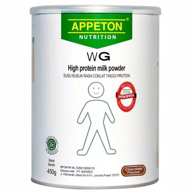 

Appeton Nutrition Weight Gain 450gr WG Adult Dewasa