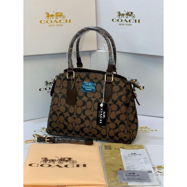 TAS COACH NEW YORK SAGE CARRYALL PREMIUM
