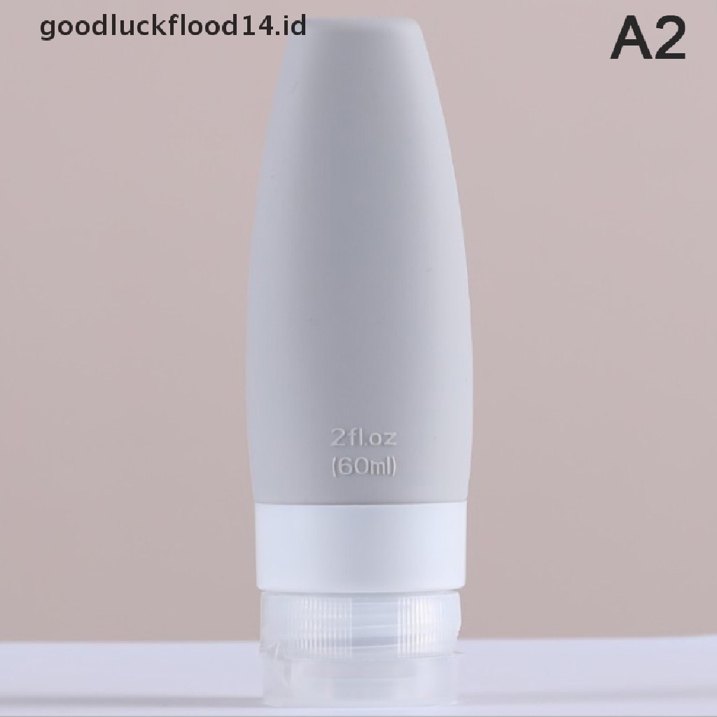 [OOID] 1pc 60/90ML Silicone Refillable Bottle Empty Travel Portable Packing Press ID