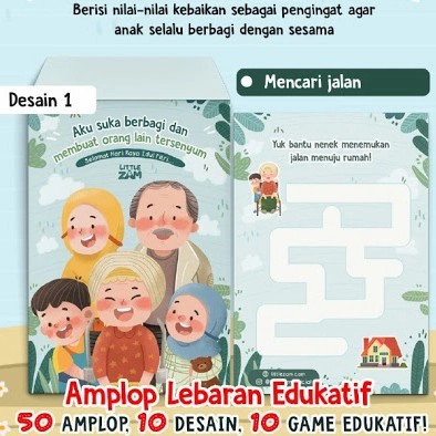 

amplop lebaran little zam edukatif