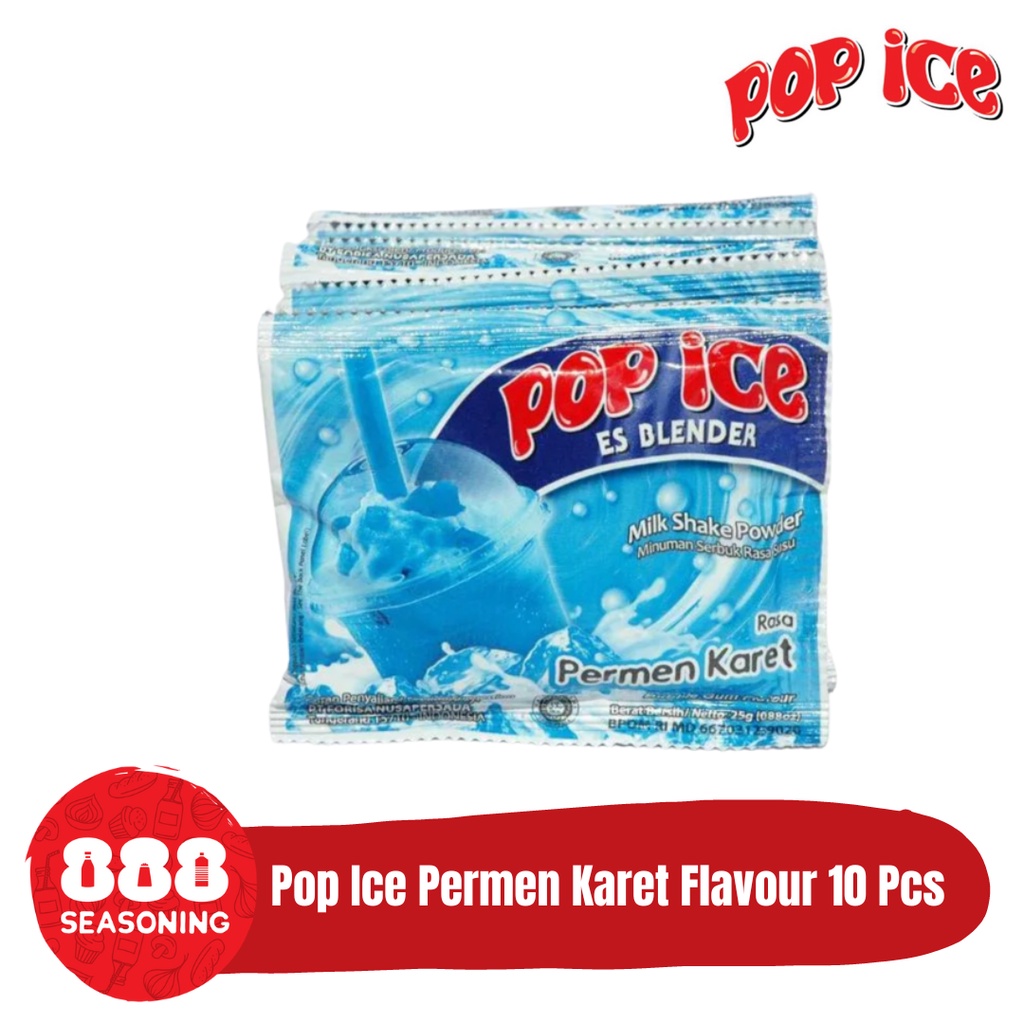 

POP ICE PERMEN KARET BUBBLE GUM FLAVOUR 10 SACHET