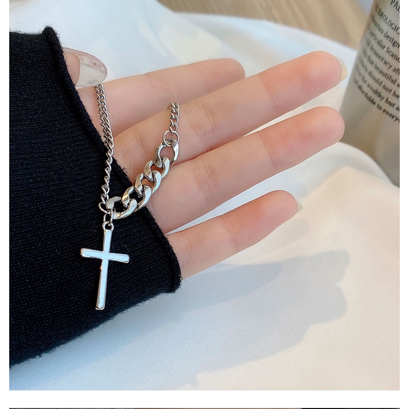 Cross Necklace Accessories Light Luxury Trendy Chain Pendant