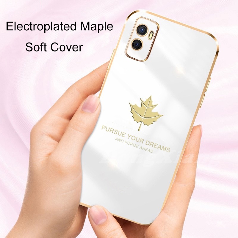 Soft Case Motif Daun Maple Untuk Oppo A57 2022 A16 A54 A15 A15S Reno 6 5G Reno5 A53 A3S A5S A5 A9 A7 A12 A52 A92 A16