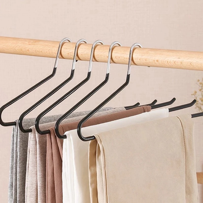 Rak Hanger Pengering Pakaian Bentuk Z Bahan Metal Seamless Anti slip