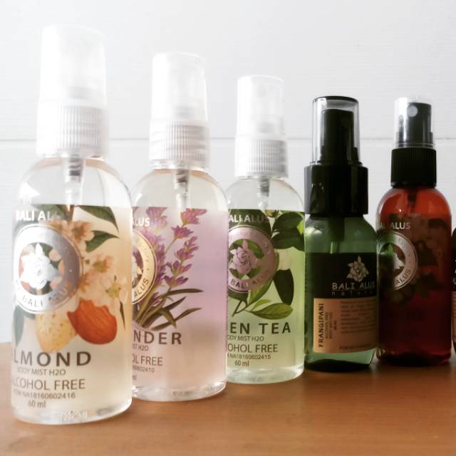 BALI ALUS BODY MIST H2O TANPA ALKOHOL ALKOHOL FREE