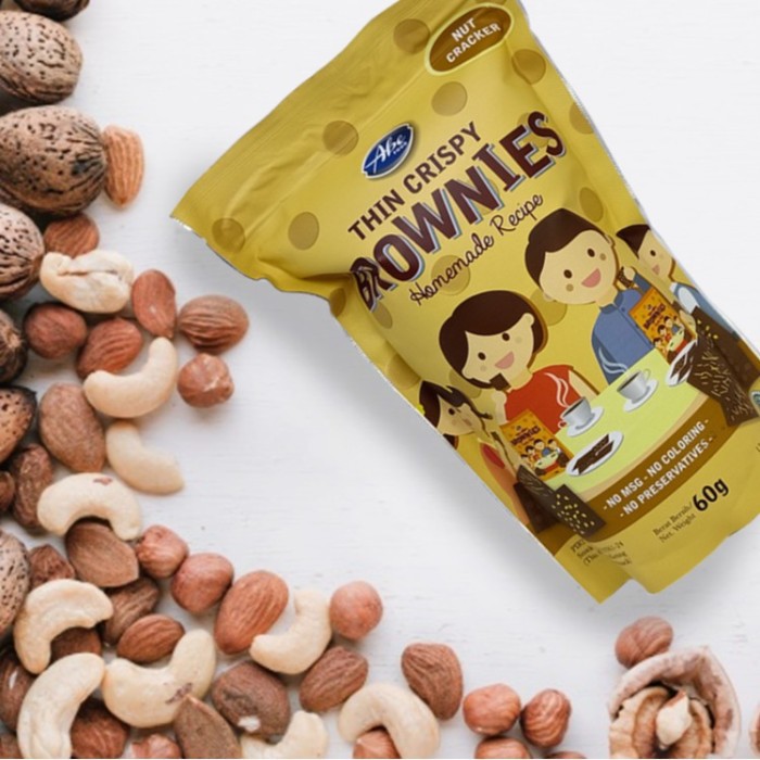 Abe Food Thin Crispy Brownies Snack Anak NO MSG / Makanan Bayi - 60gr (Tersedia Pilihan Rasa)