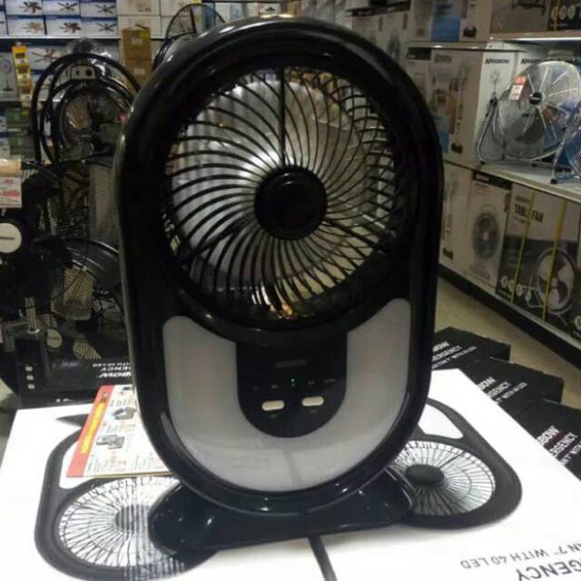 PROMO KIPAS ANGIN KRISBOW EMERGENCY BOX FAN WITH 40 LED