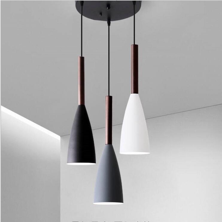 Jual Lampu Chandelier Cafe Unik Minimalis Modern Aluminium Kreatif