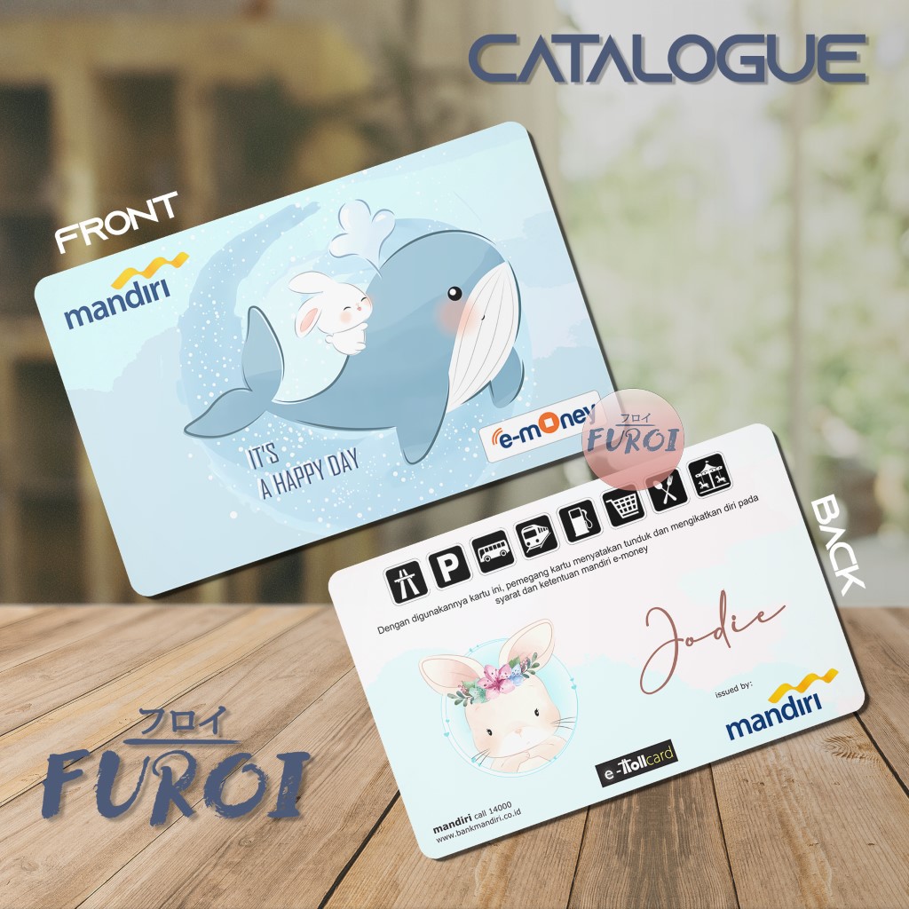 Kartu Flazz BCA | Kartu Emoney Mandiri | Bunny and Whale