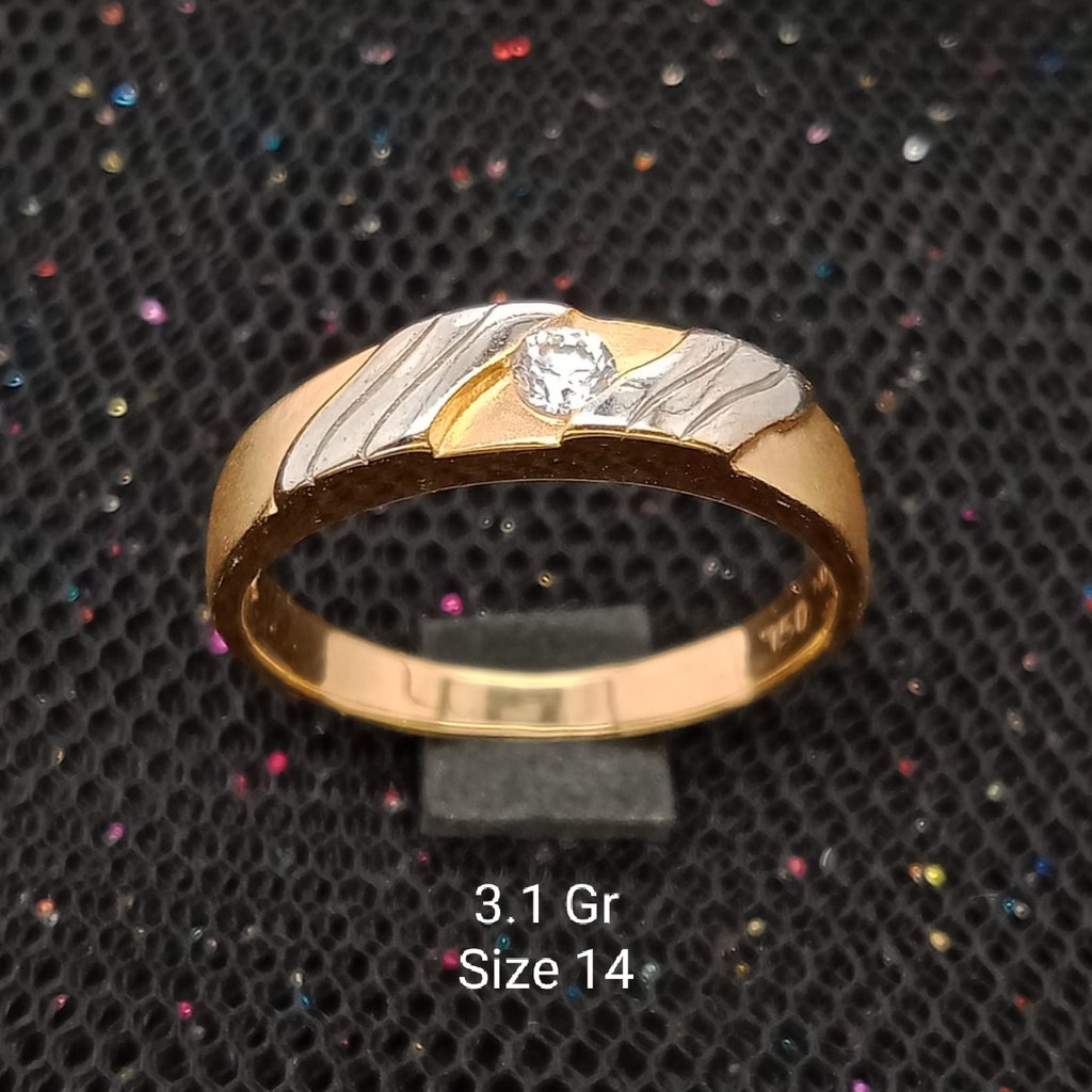 Cincin Emas 17 K - 3.1 Gr Kadar 750 - 2230