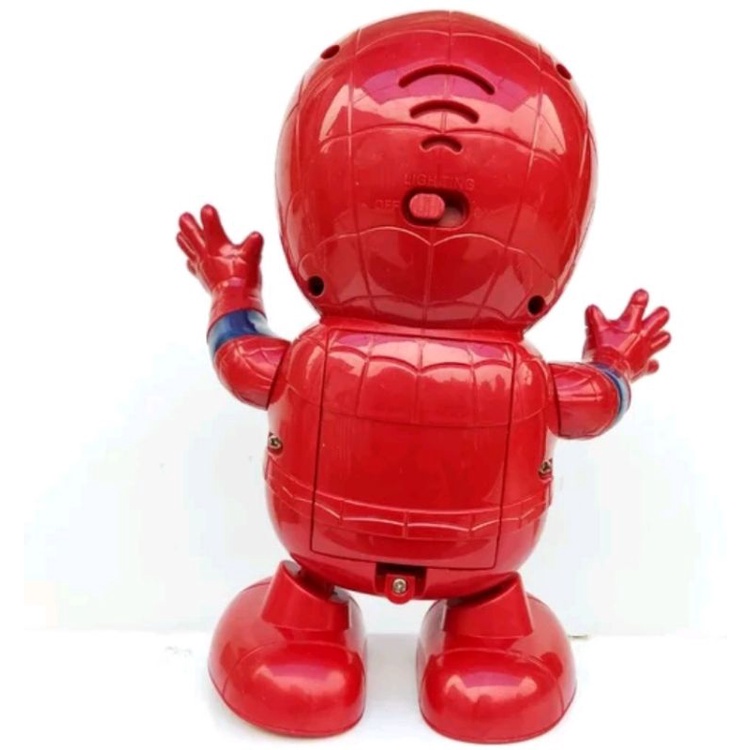 mainan robot spiderman dance