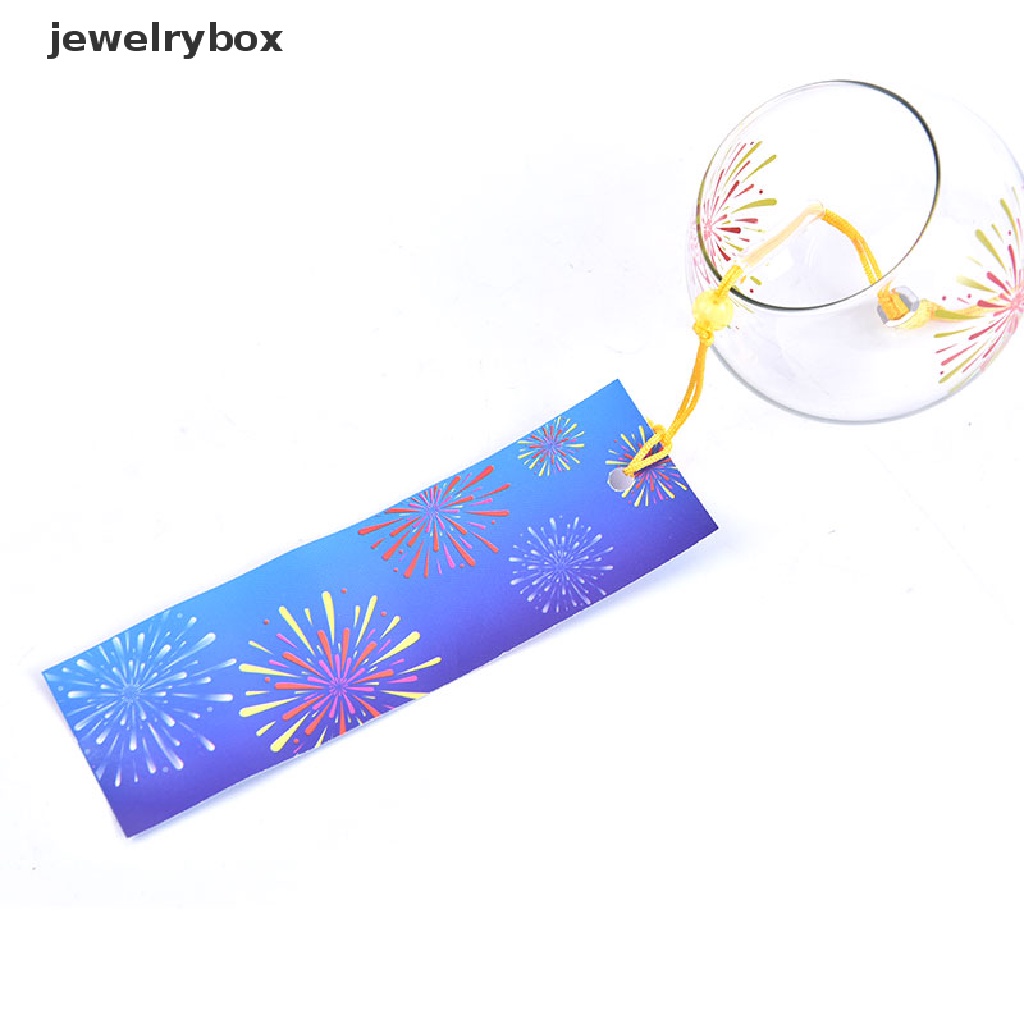 (jewelrybox) Lonceng Angin Gantung Bahan Kaca Gaya Jepang Untuk Dekorasi Taman / Jendela / Indoor