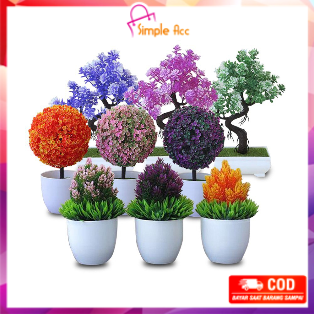  COD DO C28 32 Ornamen  Pot Bonsai Tanaman Bunga  Pajangan 