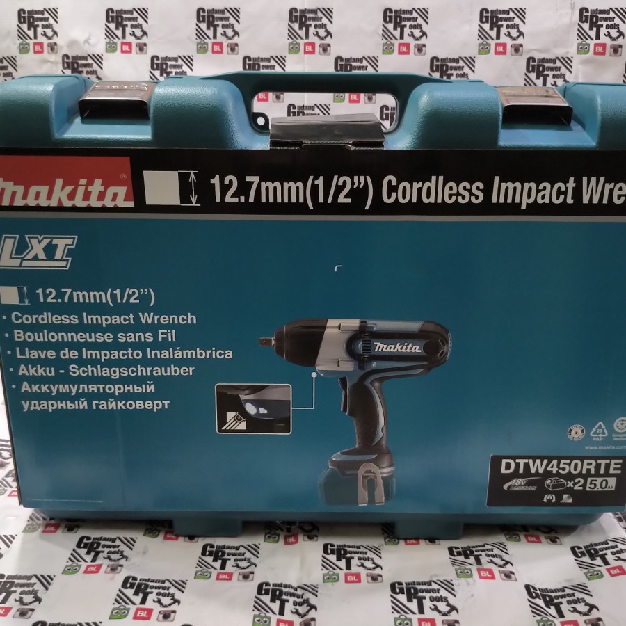 Mesin Cordless Impact Wrench Makita DTW450RME / Impact Makita DTW 450