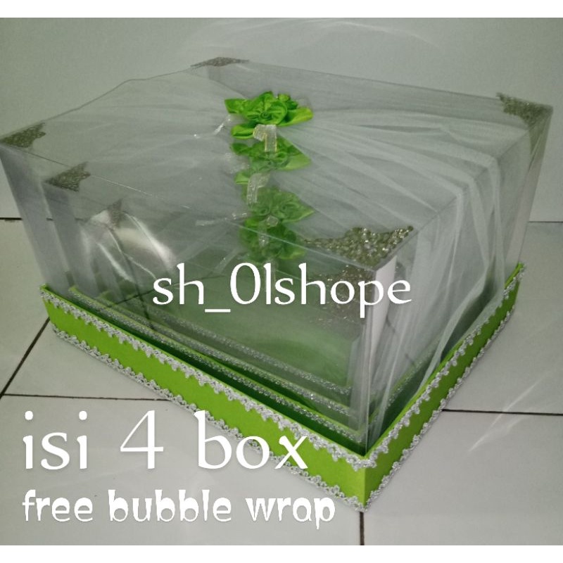 

kotak hantaran pernikahan tile full 1 set isi 4 kotak " ukuran JUMBO